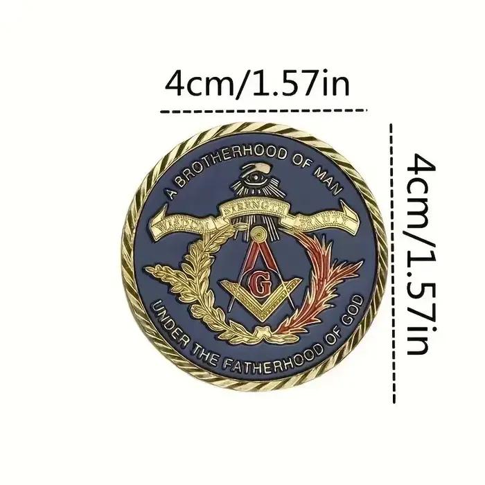 Pièces commémoratives américaines, médailles commémoratives de la franc-maçonnerie, badges métalliques, cadeaux de collection, pièces en relief métalliques, cadeaux