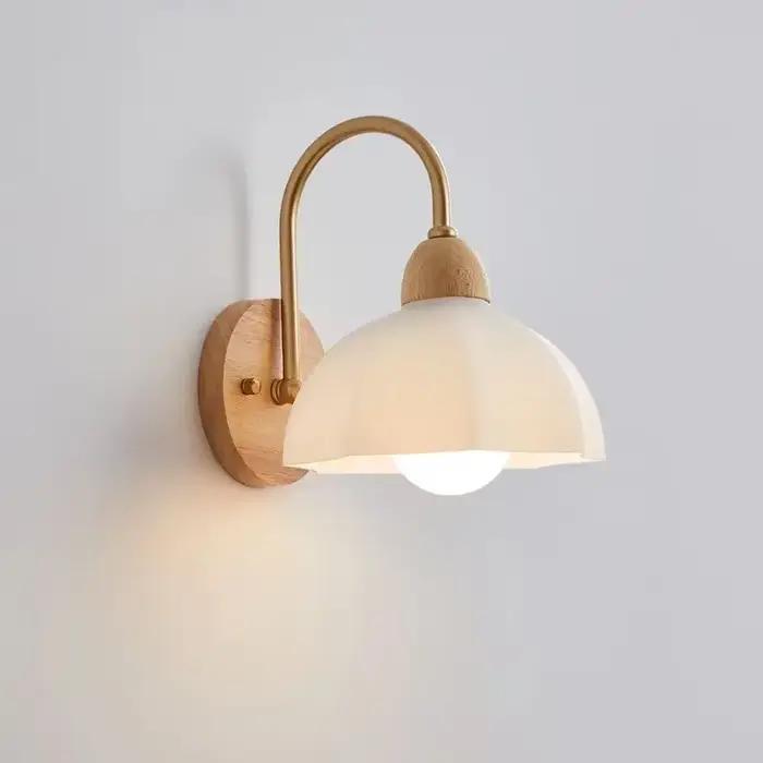 Applique murale en bois forgé style japonais luminaire floral éclairage quotidien chambre à coucher entrée étude-decoration-moderne-pour-la-maison