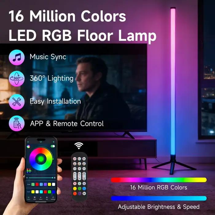 Lampadaire LED avec commande Bluetooth