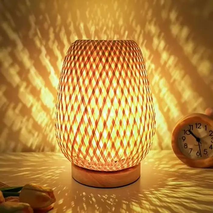 Lampe tissée en bambou Simple chambre étude