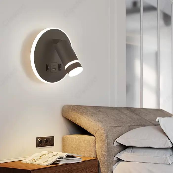 Applique murale LED Claeted moderne avec abat-jour personnalisable pour éclairer et décorer cuisine, salle à manger, chambre à coucher, entrée et étude