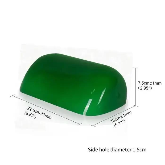 Abat-jour en verre de couleur blanc/vert/bleu/ambre