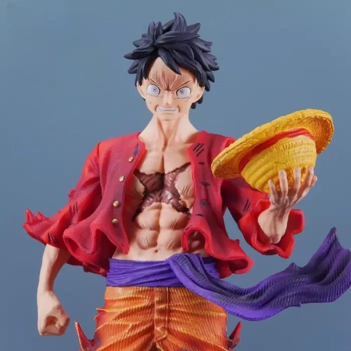 24 cm/9,45 pouces Anime une pièce Figure singe D Luffy figurines d'action Pvc Statue bureau ornement Collection modèle jouets cadeaux