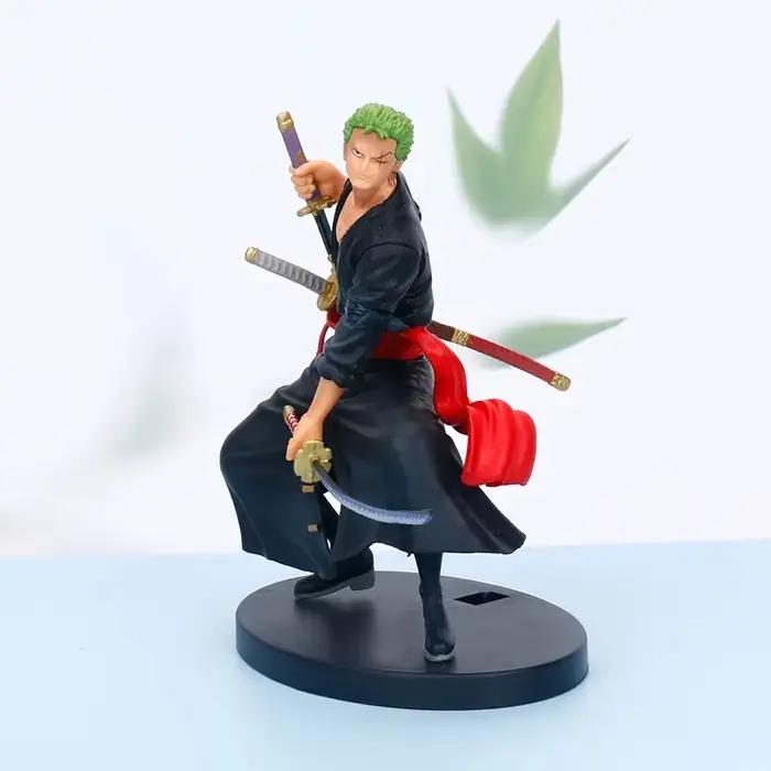 Figurine d'anime One Piece, Roronoa Zoro, roi Sauron, cent scènes commémoratives des grands pirates, modèle Eiichiro Oda, art