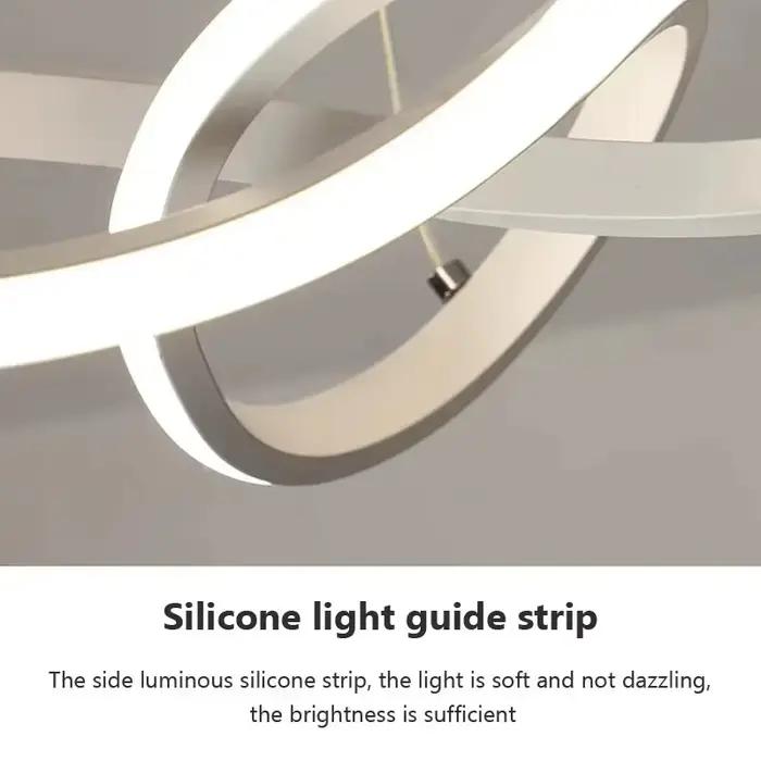 Lampe LED suspendue moderne avec un Design profilé irrégulier