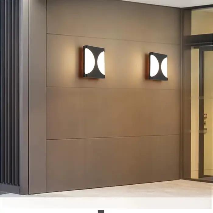Applique murale LED moderne pour extérieur, étanche, pour porche, jardin, éclairage puissant pour cour et rue, en aluminium