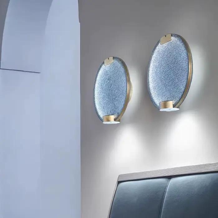Scandi horo-Lampe LED Ronde en Verre et Métal localité