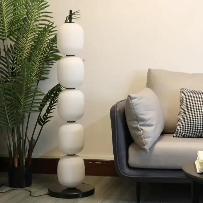 Lampadaire LED de luxe moderne éclairage élégant dans le salon chambre table à manger canapé nordique décoration de la maison abat-jour en verre