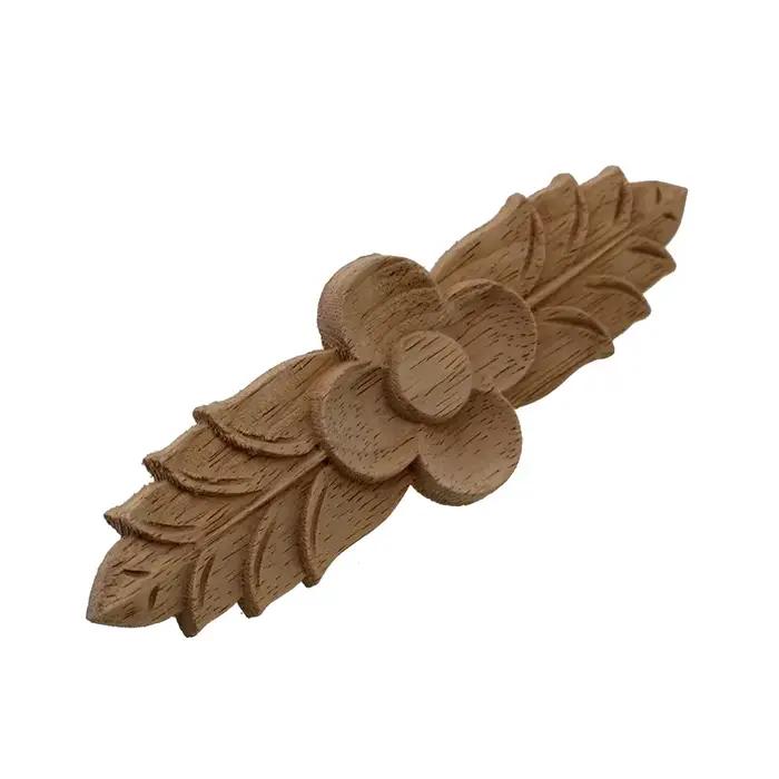 VZLX décalcomanie européenne ronde de sculpture sur bois | Décorations de maison avec Appliques