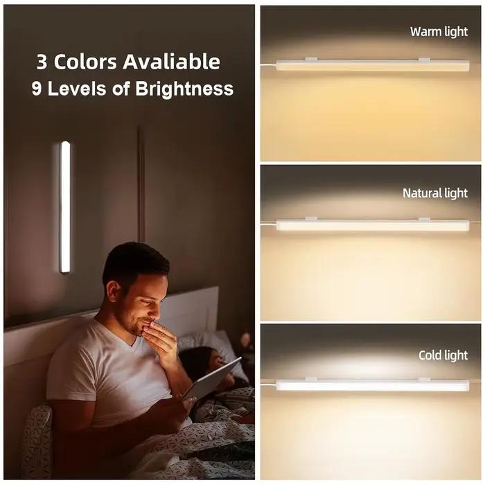 Led lumière tube de lecture lampe apprentissage 3colors a conduit la nuit avec magnétique USB plug 20cm-50cm bande dimmable bar bureau de bord de lit