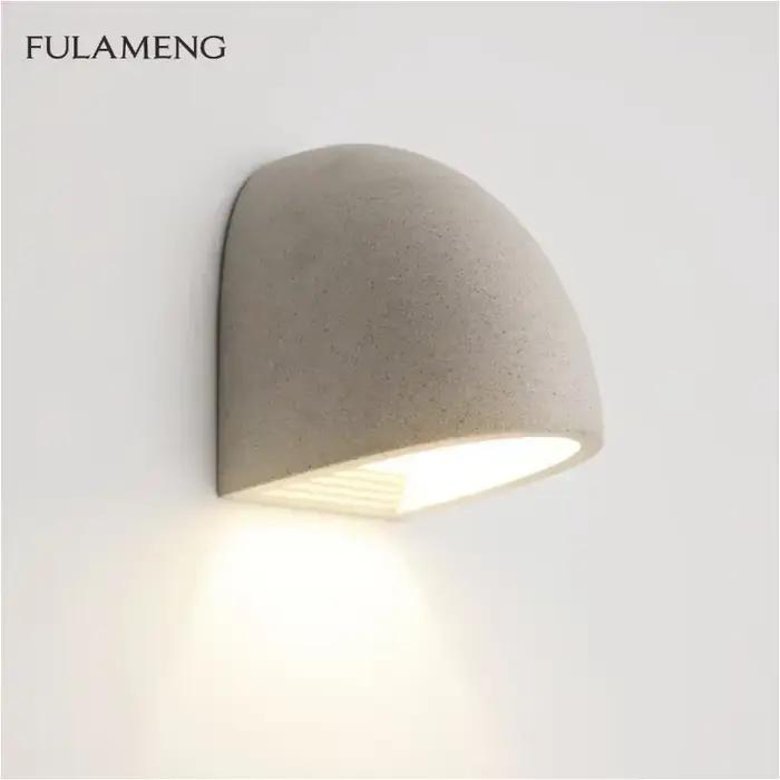Lampes led nordiques simple fond mural terrazzo lampe extérieure étanche terrasse villa cour clôture ciment applique murale