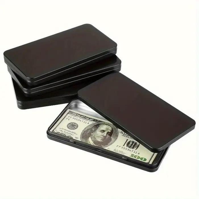 Organisateur de rangement pour espèces : Boîte à monnaie et boîte à billets avec couvercle - Haute qualité, fond plat - Fournitures de bureau pour l'organisation quotidienne du bureau