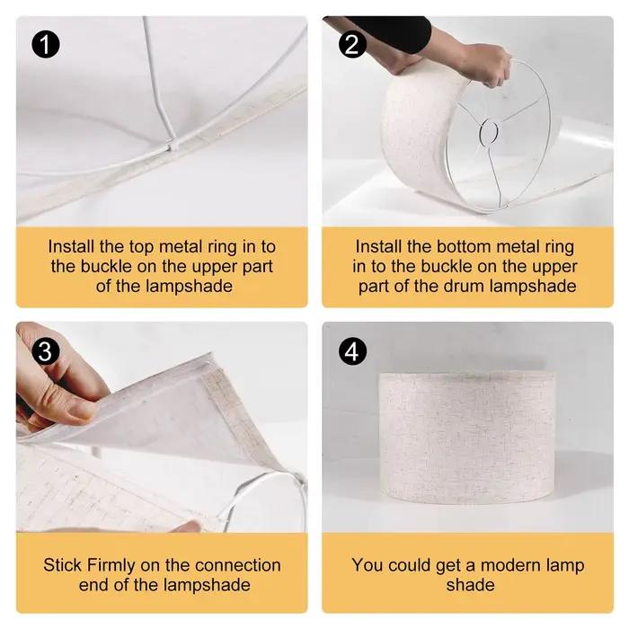 Abat-jour de tambour pour lampes de table