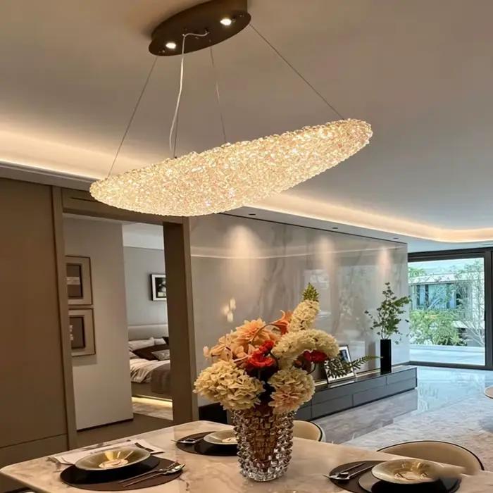 Lustre de plafond en cristal de luxe