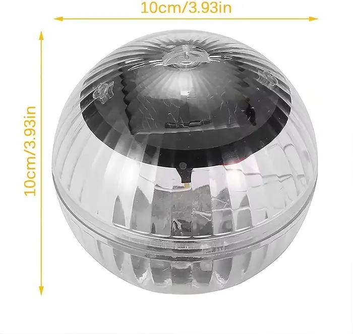 Lumières flottantes solaires piscine LED étanche énergie solaire multicolore/changement chaud lampe à dérive d'eau pour étang de réservoir de poissons