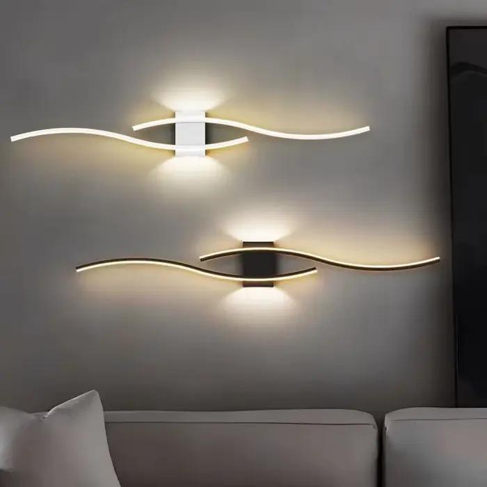 Appliques murales LED modernes pour chambre à coucher, chevet, couloir, décoration intérieure, lampes murales LED AC85-265V