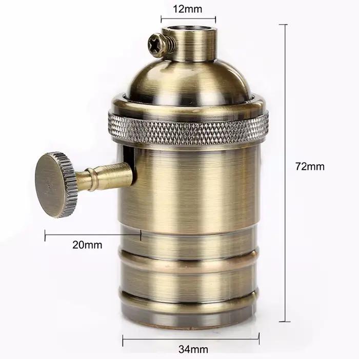 GANRILAND Culot de lampe E27 en cuivre