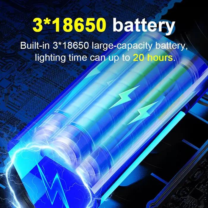 Lampe de poche LED la plus puissante 99000000LM Super lumineuse 1500W lampe de poche LED longue portée torche tactique lanterne de Camping de pêche lampe de poche LED rechargeable haute puissance 3*18