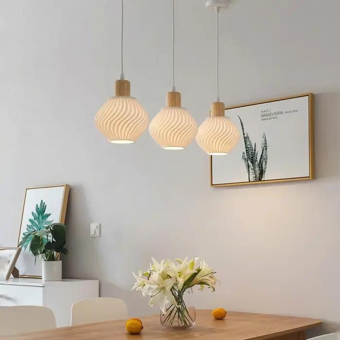 Lampe suspendue en bambou