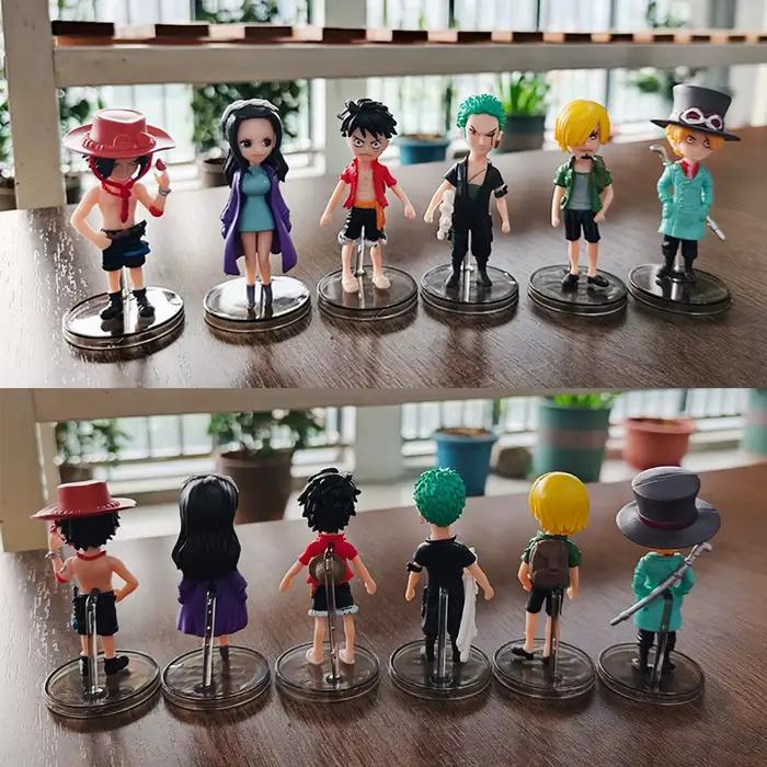 Nouvelle figurine d'action One Piece Luffy 2026, lot de 6 modèles en PVC, collection de décoration, jouets pour enfants, cadeaux de festival