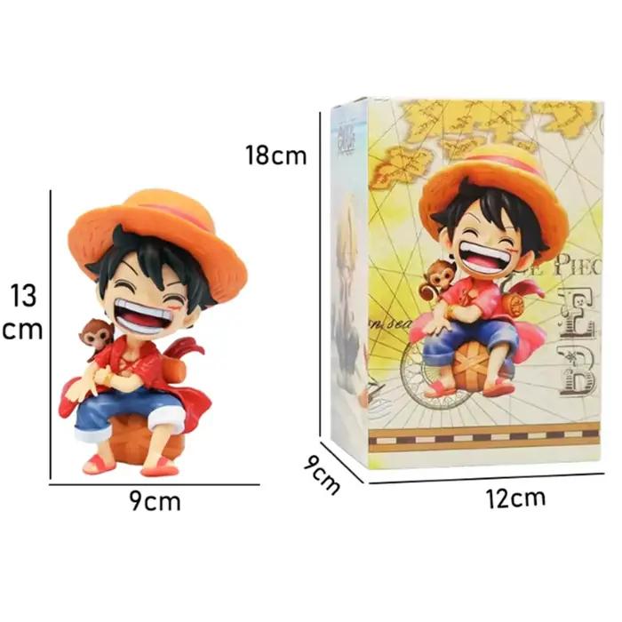 Figurine d'anime One Piece - Portgas D Ace Yamato, modèle Q Version, jouet de collection, ornement décoratif, cadeau d'anniversaire idéal pour enfant