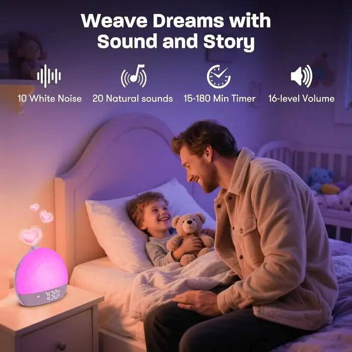 Réveil lumière avec bruit blanc et 30 sons apaisants pour une transition douce vers la lumière du jour occasions spéciales bien-être sommeil