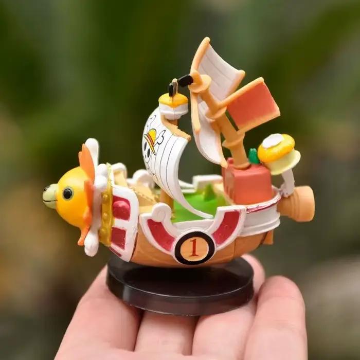 Figurine de bateau One Piece 7 cm, modèle Luffy, jouet super mignon, mini bateau THOUSANDSUNNY Going Merry, figurine d'action à assembler
