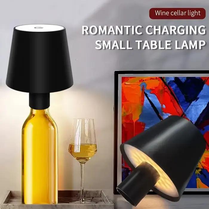 Lampe LED en forme de bouteille, Rechargeable par USB, commande tactile, lampe de Table pour bouteilles de vin, pour Restaurants, Bars et décoration de fête de Festival
