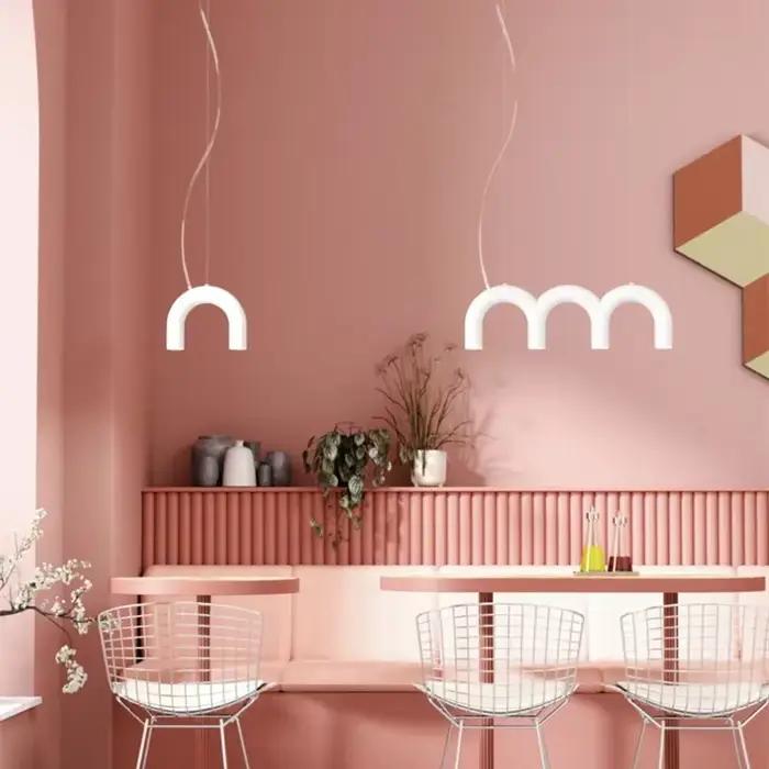 Oblure Arc lustre Post Design moderne suspension pour café salon cuisine lampe en forme de U