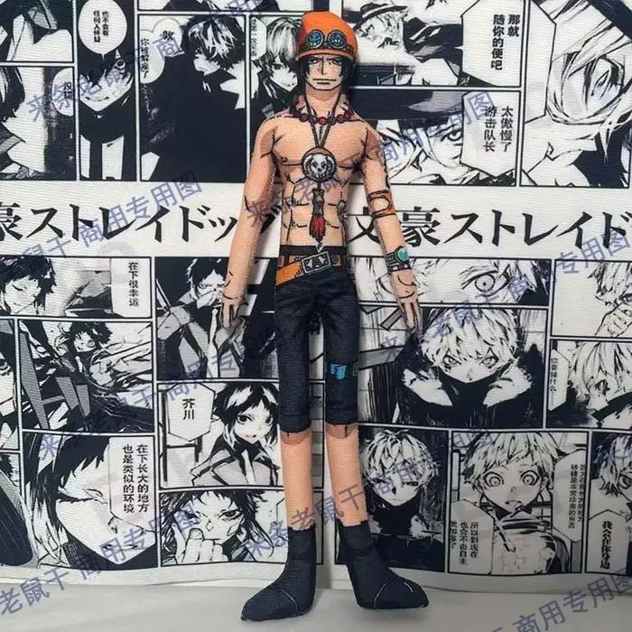 Figurine articulée amusante One Piece Luffy Zoro ACE, jouet transformable, figurine cosplay avec squelette en fil métallique abstrait, accessoire d'Halloween