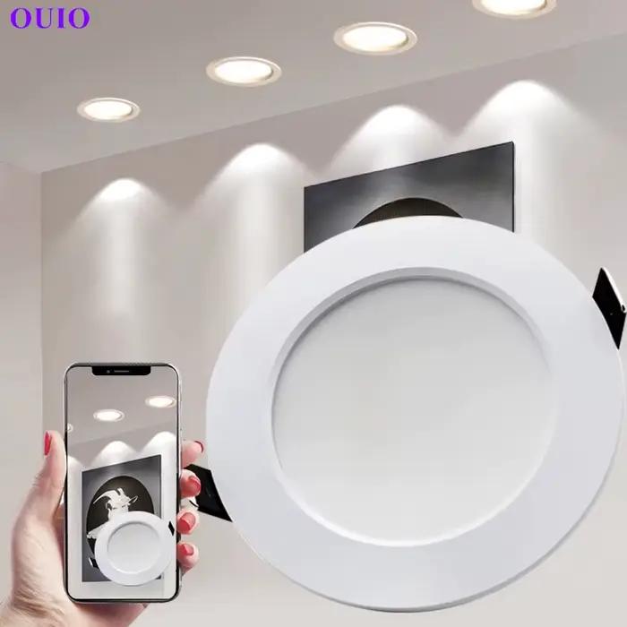 Plafonnier LED encastré rond