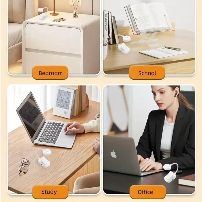 Mini lampe de livre pliante à Clip