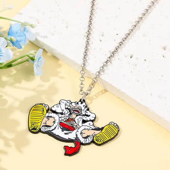 Collier pendentif Super Saiyan One Piece, accessoires de bijoux cool, cadeau pour les fans d'anime japonais