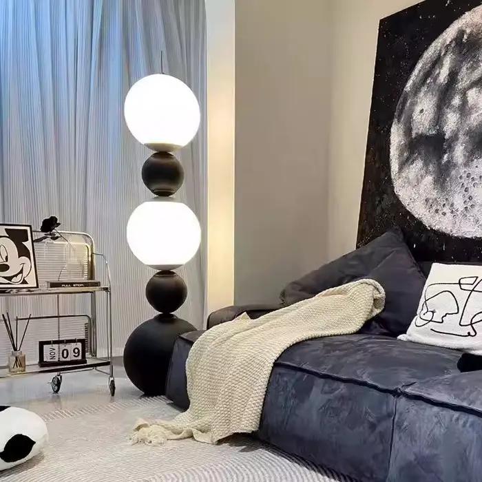 Lampadaire LED design nordique en forme de gourde pour salon