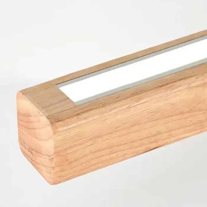 Luminaire suspendu LED en bois nordique