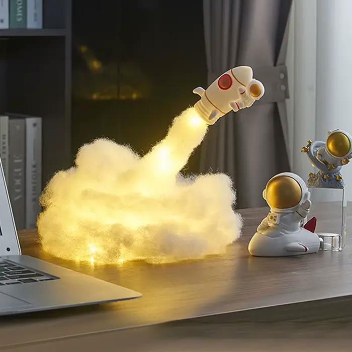 Lampe LED fusée imprimée en 3D