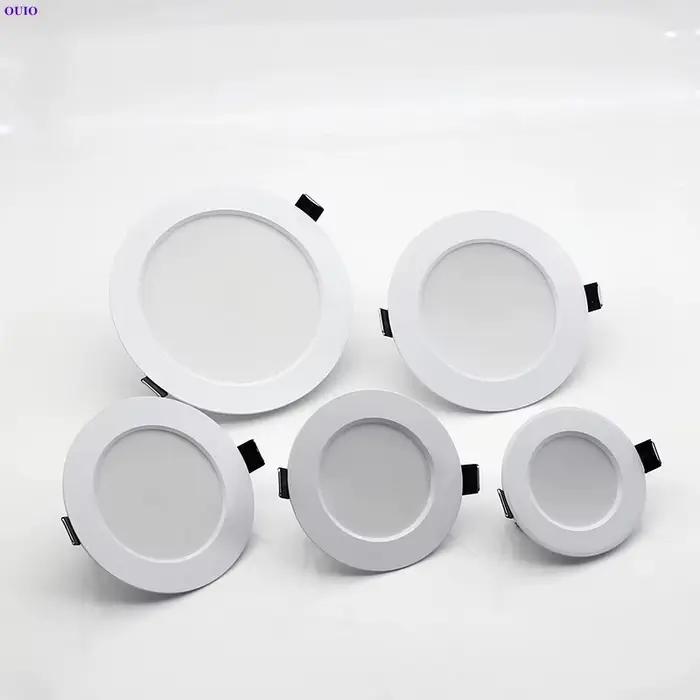 Plafonnier LED encastré rond
