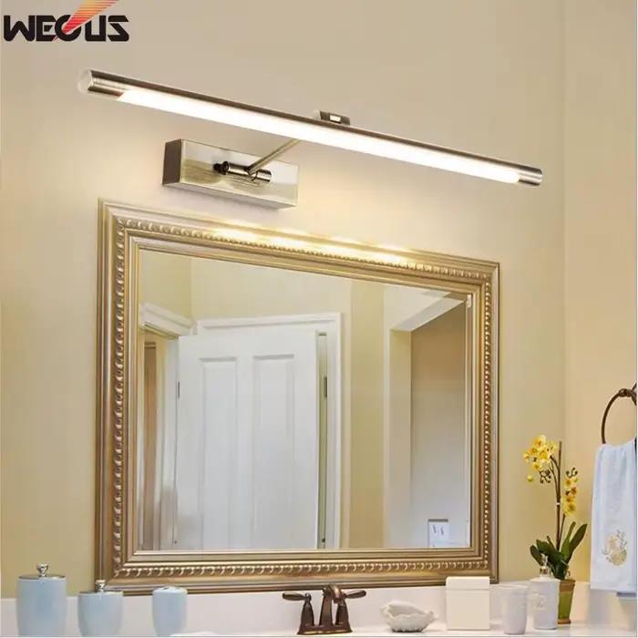 Appliques murales LED modernes pour miroir de salle de bain, étanches, à intensité variable, 7W, luminaires muraux pour toilettes