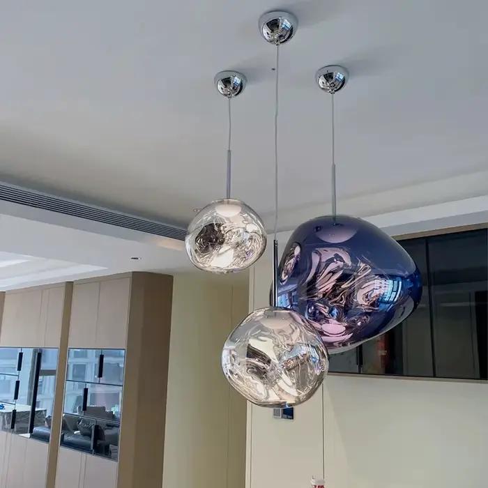 Nordique LED lave plafond suspension lampe verre pendentif lumières éclairage moderne salon intérieur décor maison luminaires cuisine suspendus