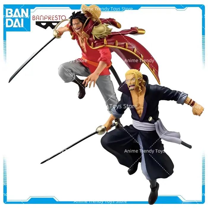 BANDAI BANPRESTO One Piece BATTLE RECORD COLLECTION-GOL.D.ROGER Silvers Rayleigh en stock, modèles de jouets d'anime WY