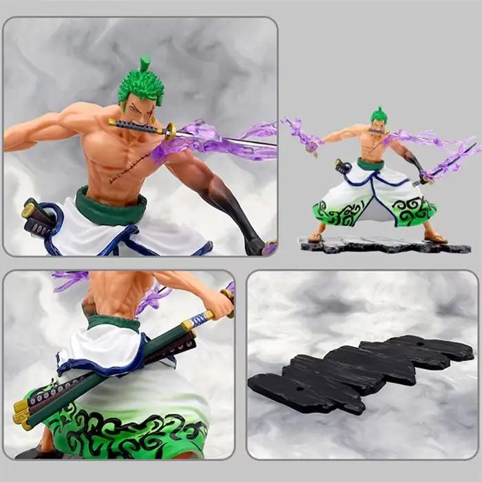Figurine d'Anime One Piece Roronoa Zoro de 20 cm, Jouets Zoro, Figurine d'Action en PVC, Statue de Collection, Modèle de Dessin Animé, Poupées, Cadeaux