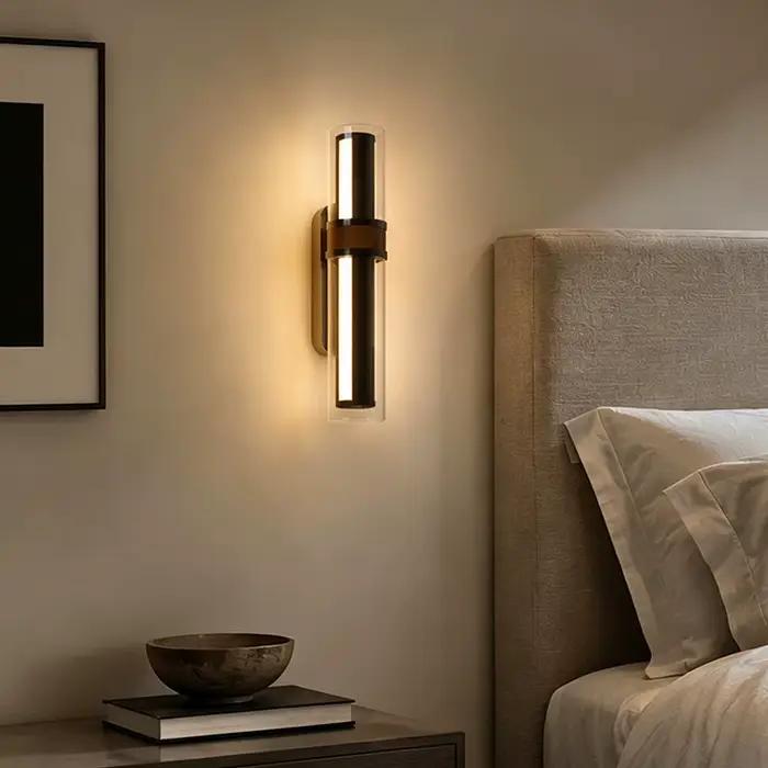 Lampe murale minimaliste noire