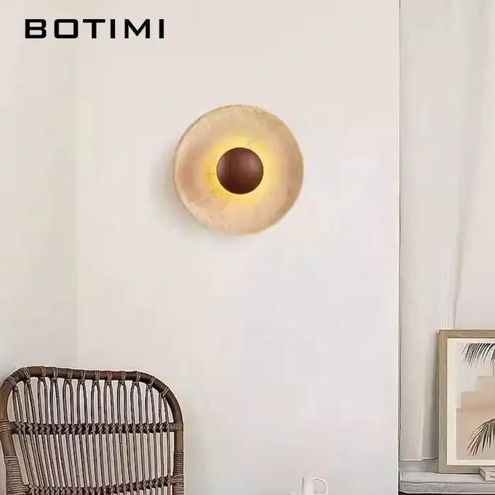 BOTIMI – applique murale LED ronde en pierre