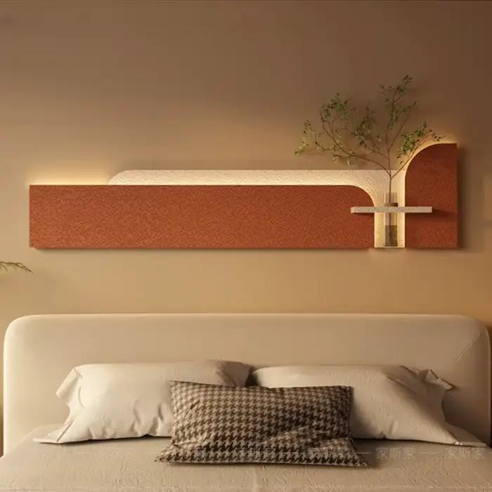 Bricolage décoration mur LED lampe plante pour salon canapé fond chambre couloir moderne intérieur maison horizontale murale lumière