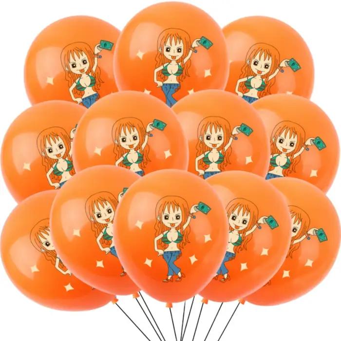 Ensemble de ballons d'anniversaire One Piece, 12/24/36/48 pièces, ballons en Latex pour enfants, fournitures de fête pour garçons et filles, décorations