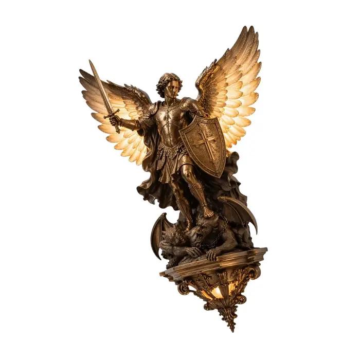 Lampe murale Archange Michel 8 pouces/20 cm