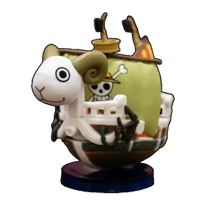 Figurine d'anime One Piece de 7 cm, modèle Luffy, bateau miniature super mignon, THOUSANDSUNNY Going Merry, figurine d'action assemblée, jouet pour les fans