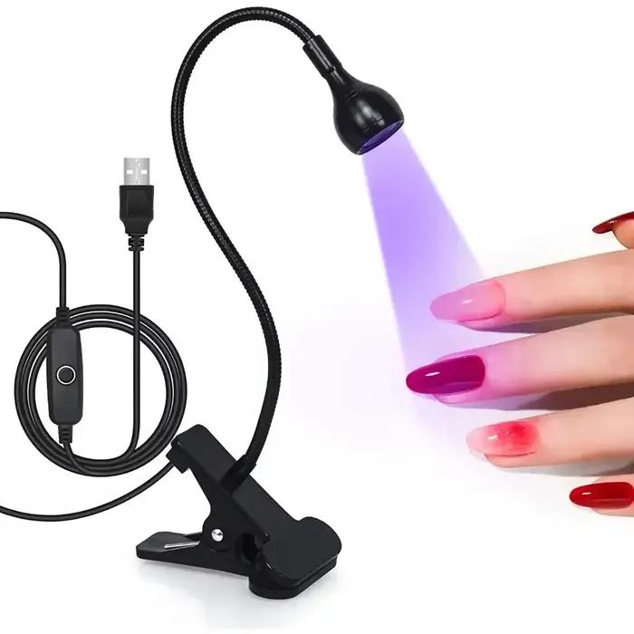 Lampe à ongles UV 395nm Led lumières ultraviolettes lampe de bureau à LED UV lumière noire sèche-manucure lumière de durcissement UV pour le durcissement de la résine Nail Art