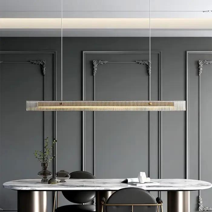 Lampe suspendue LED moderne noire pour cuisine île chambre restaurant décoration bar comptoir suspension éclairage adaptable à divers styles de décoration