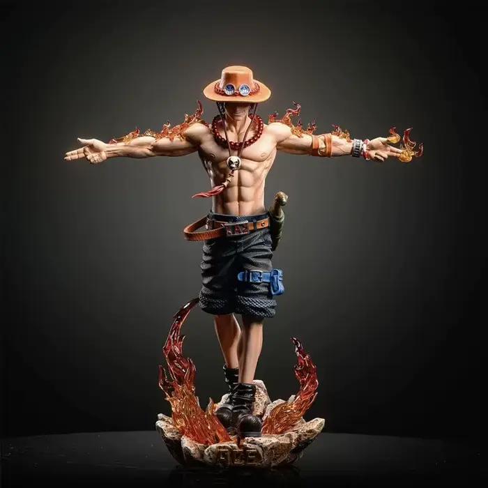 Figurine d'action One Piece Ace de 28cm, Portgas D Ace, Statue en PVC, modèle de collection, jouets pour enfants, cadeaux de noël